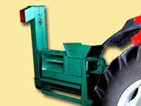 毅政牌ZL1Z型拖拉机动力输出轴自走式免剥皮玉米脱粒机